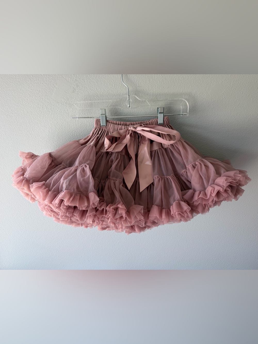 Dolly by Le Petit Tom pink voluminous tulle pettiskirt Girls sz Small 4-6y